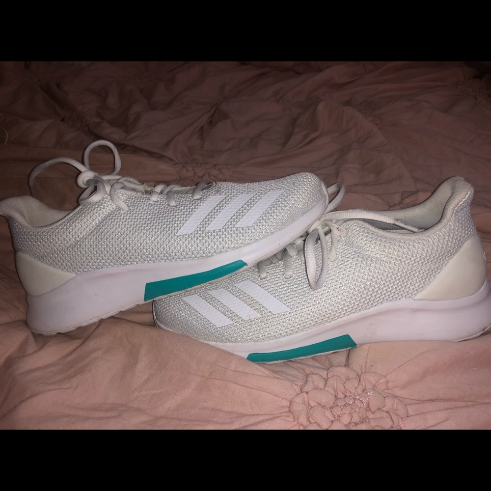 Adidas white gym shoes